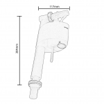 Roca Meridian 1/2" Inlet Valve 822010300 H0007800R