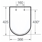 Roca Happening Soft Close Toilet Seat & Cover White A801562004