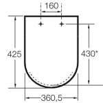 Roca Dama Senso Soft Close Toilet Seat & Cover White A801512004