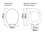 Roper Rhodes Traditional Soft Closing Limed Oak Toilet Seat and Cover Top Fixing 8081LISC-SF
