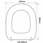 Pozzi Ginori Style Replacement Toilet Seat (Polyester Resin) S310P06/C