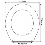 Cesame Core Replacement Toilet Seat & cover Polyester Resin S329P01/H5