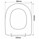 Jumbo Due Dorica Replacement Toilet Seat (Polyester Resin) S359P01/I