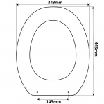 Eos Flower Replacement Toilet Seat Polyester Resin S365P13/E