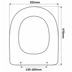 Cesame Symbol Replacement Toilet Seat (Polyester Resin) S375P10/C