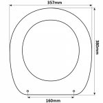 Faleri Jubilo Replacement Toilet Seat (Polyester Resin) S378P01/E