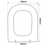 Vavid IO Replacement Toilet Seat (Polyester Resin) S398P01/D
