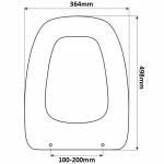 Vavid Nordica Replacement Toilet Seat (Polyester Resin) S401P01/A