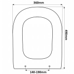 Vitruvit Pitti Replacement Toilet Seat Polyester Resin S453P03/C