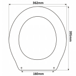 Pozzi Ginori Cervino Replacement Toilet Seat (Polyester Resin) S467P04/I