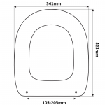 Senesi Pienza Replacement Toilet Seat (Polyester Resin) S482P02/A