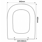 Kerasan Yura Standard Close Toilet Seat & Cover Polyester Resin Colour Option S483P01/A