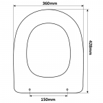 Hatria Marylin Replacement Toilet Seat (Polyester Resin) S493P28/E