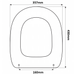 GSI Xenia Replacement Toilet Seat (Polyester Resin) S503P08/D