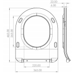 Saneux Austen Slim Soft Close Toilet Seat & Cover White AUTS02