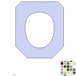 Qualitas 5th Avenue Standard Close Replacement Toilet Seat & Cover Lacquered Wood CH-QUA-5TH