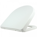 EuroShowers ONE Short D Soft Close Toilet Seat & Cover White 88210