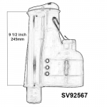 Ideal Standard Universal Fluidmaster 9 Inch Lever Syphon Kit SV92567