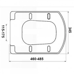 TC Bathrooms Retro Soft Close Toilet Seat & Cover White  - BHRE04