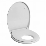 Twyford E100 Round Family Soft Close Toilet Seat & Cover With Quick Release White E17868WH