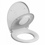 Twyford E100 Round Family Soft Close Toilet Seat & Cover With Quick Release White E17868WH