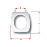 Vavid Bahia Replacement Toilet Seat Polyester Resin S432P02