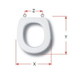 Vavid Emilia Replacement Toilet Seat Polyester Resin S366P01