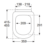 Villeroy & Boch Subway Original Standard Close Quick Release Toilet Seat & Cover 9M55Q101