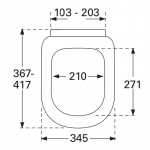 Villeroy & Boch Omnia Architectura (Compact) Standard Close Toilet Seat & Cover White 9M66E101