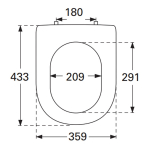 Villeroy & Boch Subway 2.0 Soft Closing Quick Release Toilet Seat & Cover White 9M68S101