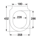 Villeroy & Boch Subway 2.0 Slimline Soft Close Quick Release Toilet Seat & Cover 9M78S101