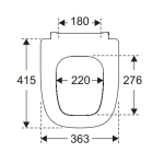Villeroy & Boch Antheus Toilet Seat & Cover Soft-Close with Quick Release 8M18S1R2