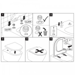 Villeroy & Boch Venticello Soft Close Quick Release Toilet Seat & Cover White 8M22S101