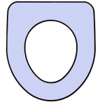 Vernon Tutbury Medina Replacement Toilet Seat & Cover Soft-close 155mm (Lacquered Wood)