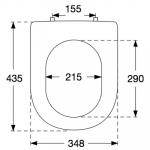 Villeroy & Boch Magnum Standard Close Toilet Seat & Cover Colour Options 995061
