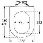 Villeroy & Boch Editionals Standard Close Toilet Seat & Cover White 88796101