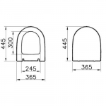 Vitra Sento Options Slimline Soft Closing Toilet Seat & Cover White 120-003-009