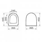 Vitra Sento Bella Options Soft Close Toilet Seat & Cover White 86-003-009