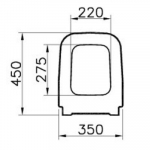 Vitra Shift Soft Close Toilet Seat & Cover White 91-003-009