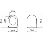 Vitra Matrix Soft Close Toilet Seat & Cover White 89-003-009