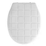 Wenko Cube Toilet Seat & Cover White - 20534100 - White