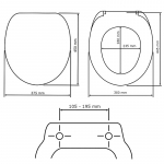 Wenko Cube Toilet Seat & Cover White - 20534100 - White