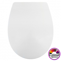 Pressalit Calmo Soft Close Bottom Fixing Toilet Seat & Cover White 556000-D15999