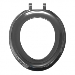 Celmac Sonata Standard Close Seat Only With Top Fix Stainless Steel Hinge Black SSO55BL