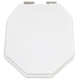Imperial Bathrooms Astoria Original Soft Close Toilet Seat & Cover White With Chrome Hinges XA50000110NSB