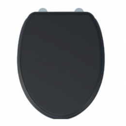 Imex Ceramics Wyndham Soft Close Toilet Seat & Cover Black S10142-BLACK