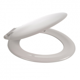 Celmac Saxon Standard Close Toilet Seat & Cover With Stainless Steel Bottom Fix Hinge White SSA12WH