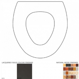 Sottini De Lazlo Solid Wood Replacement Toilet Seat & Cover Soft Close BBSC.SOT.DEL