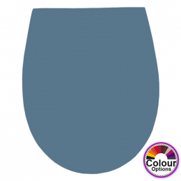 Pressalit Scandinavia Plus Soft Close With Lift Off Bottom Fixing Toilet Seat & Cover Bermuda Blue 758068-D05999