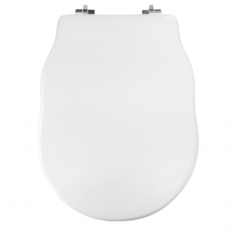 Hidra Ellade Soft Close Toilet Seat & Cover Polyester Resin White S364PS06